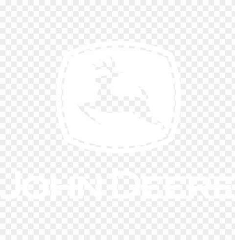 john deere white logo - john deere logo white Isolated PNG on Transparent Background