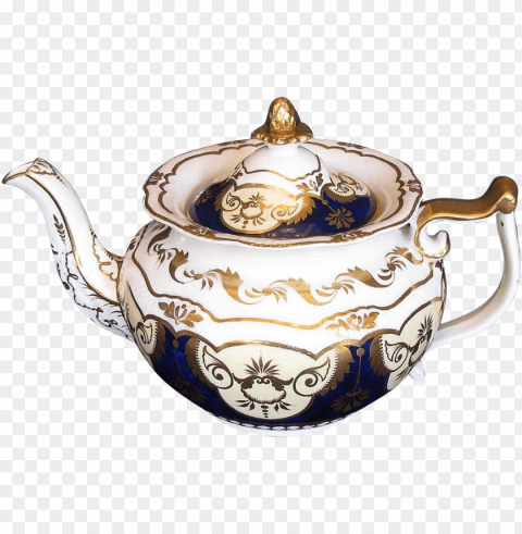 john yates porcelain teapot Isolated Artwork on Transparent PNG
