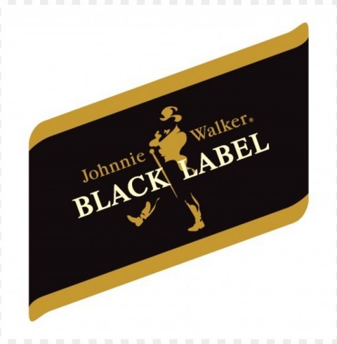 johnnie walker black label logo vector HighQuality PNG Isolated Illustration