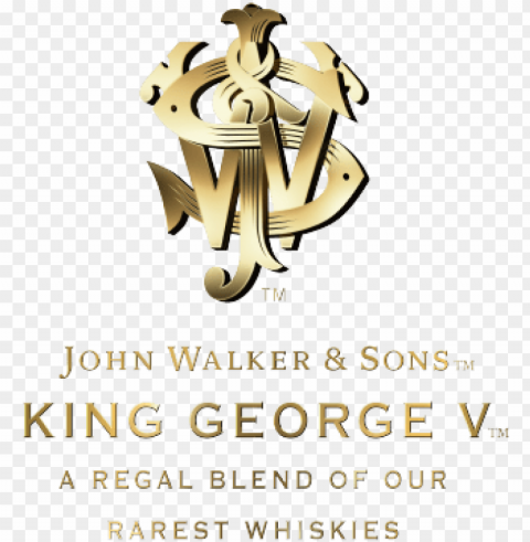 johnnie walker king george v logo - graphic desi PNG files with no backdrop required