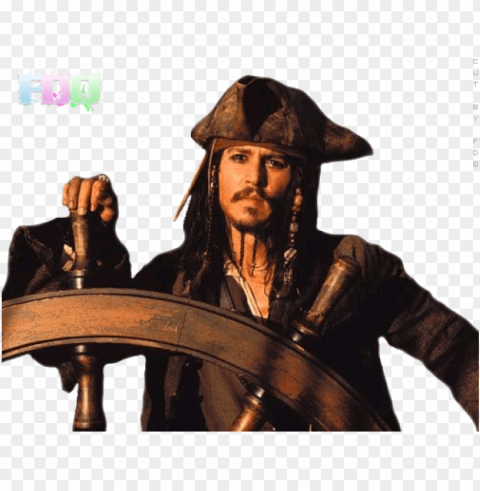 Johnny Depp - Johnny Depp In Pirates Of The Caribbean 5 Isolated PNG Object With Clear Background