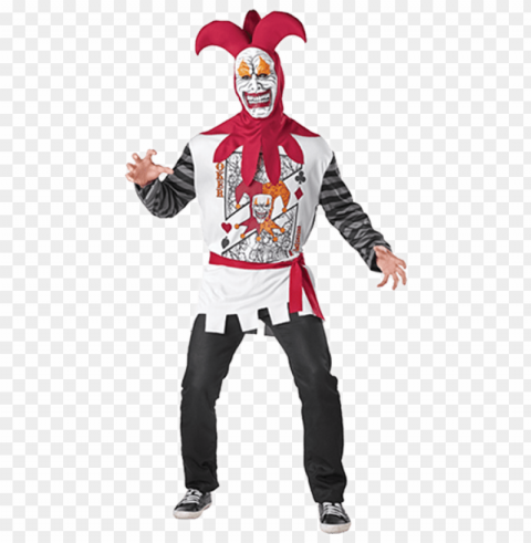 joker card - halloween costume Isolated Design Element in Transparent PNG