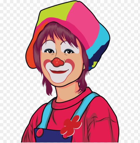 joker clown cartoon drawing humour - clown face clipart Transparent PNG Object with Isolation