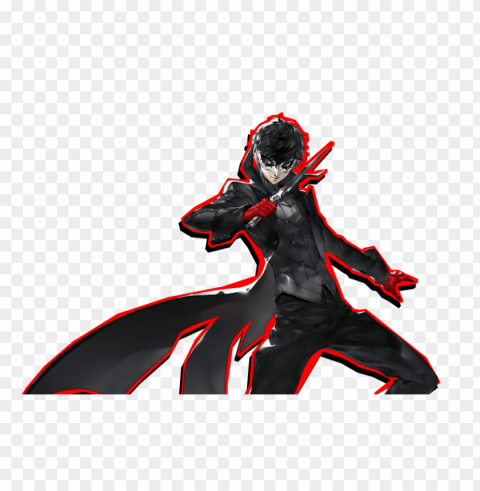 joker persona 5 banner black and white - persona 5 joker PNG format with no background