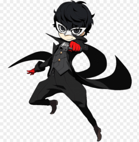 joker - persona q2 art Isolated Graphic on Clear Transparent PNG