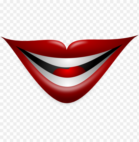 joker smile lips mouth vector illustration Transparent PNG art