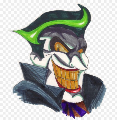 joker smiling face hand drawing art Transparent PNG Artwork with Isolated Subject