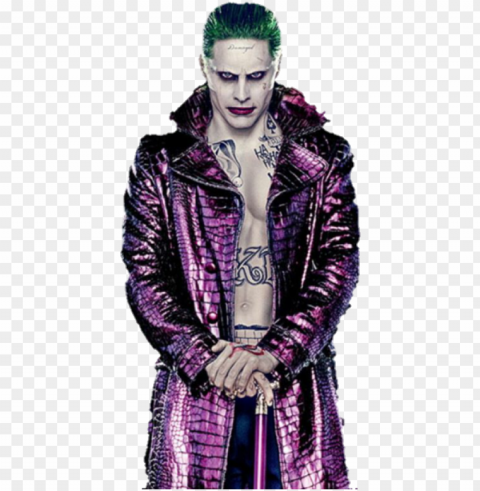 joker vector jared leto - joker from suicide squad Isolated Artwork on Clear Background PNG