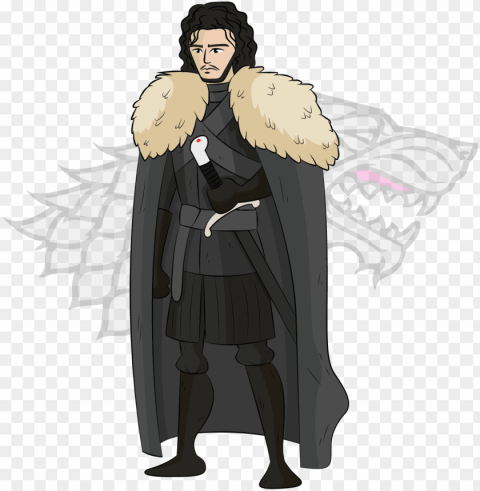 jon snow - game of thrones winter is coming stark poster - 12x18 Isolated Subject on HighResolution Transparent PNG