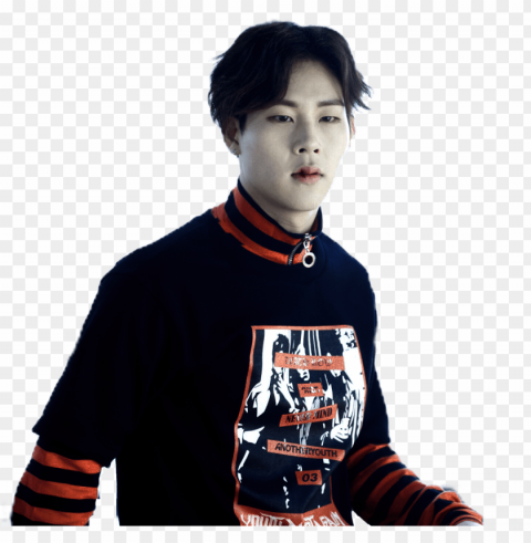 jooheon sticker - sweater PNG images with alpha mask PNG transparent with Clear Background ID 8ebdc8e9