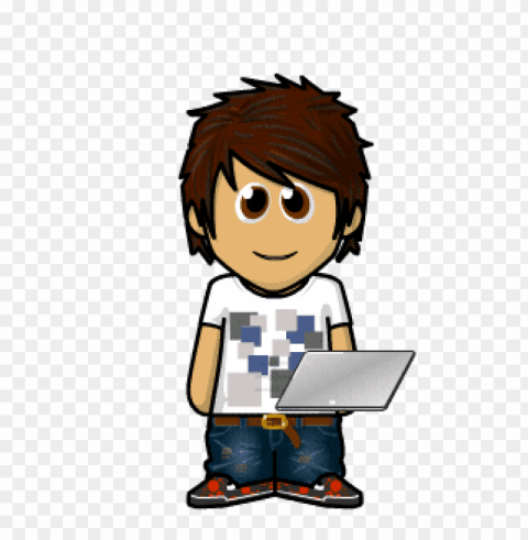 joven caricatura PNG files with clear background