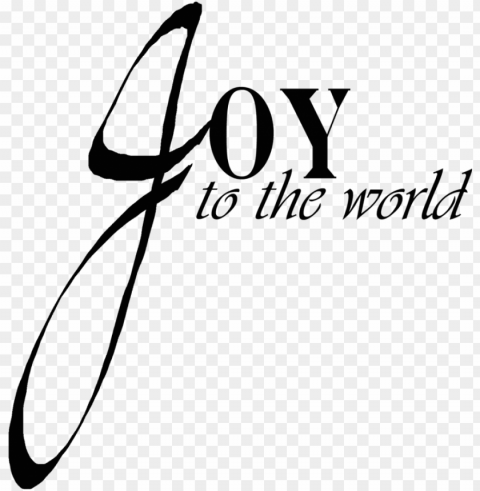 Joy To The World - Calligraphy PNG Transparent Graphics For Projects