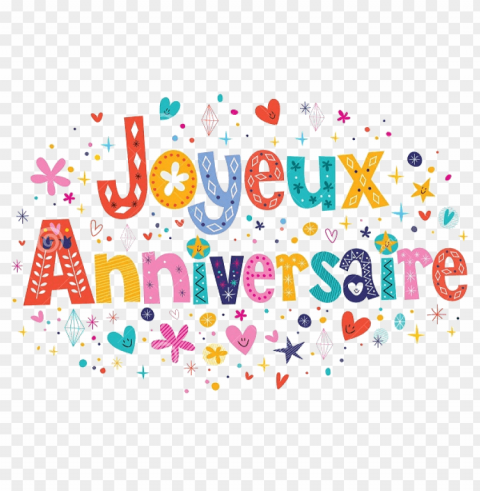 joyeux anniversaire Clean Background PNG Isolated Art PNG transparent with Clear Background ID 95fd6f27