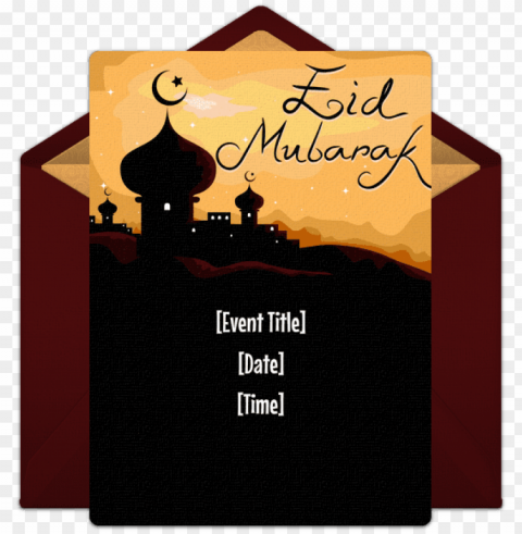 joyful eid mubarak online invitation - eid mubarak vector PNG clipart with transparent background