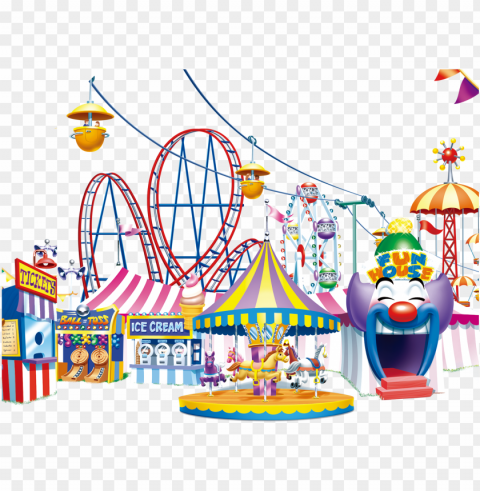 jpg amusement park happy transprent - amusement park background cartoon Free PNG images with alpha channel