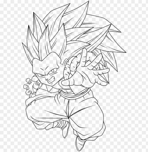 jpg free download gotenks drawing - gotenks ssj3 para dibujar ClearCut PNG Isolated Graphic