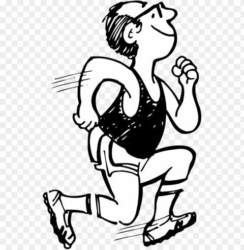 jpg freeuse black white runner running clip art transprent - man running clip art Clean Background Isolated PNG Character PNG transparent with Clear Background ID c6a3f900