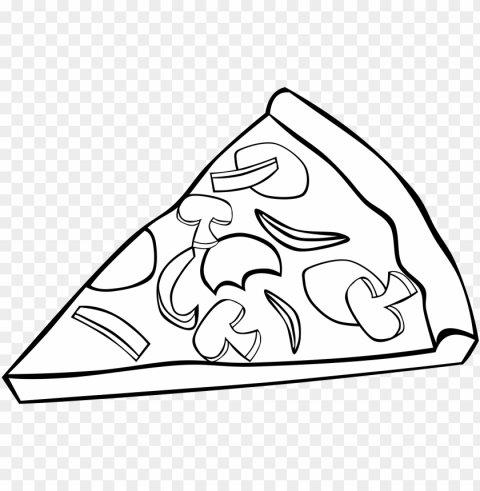jpg freeuse library of pizza high quality - pizza slice clip art black and white Transparent PNG images collection