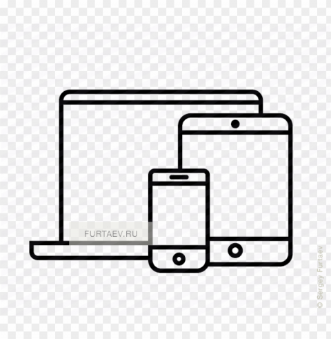 jpg freeuse stock mobile devices icon of phone computer - tablet and phone ico HighQuality Transparent PNG Isolated Object