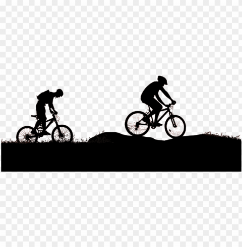 jpg library stock biker vector silhouette - vector mountain bike PNG transparent vectors