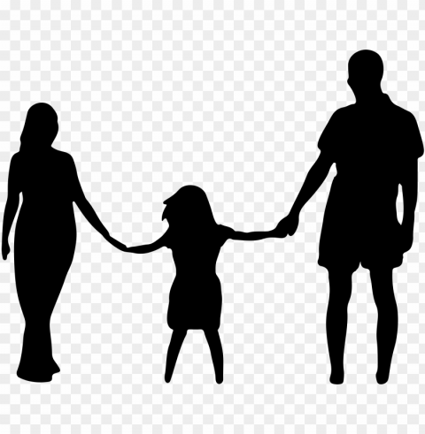 jpg stock mother daughter father silhouette big image - mother daughter father PNG images for printing