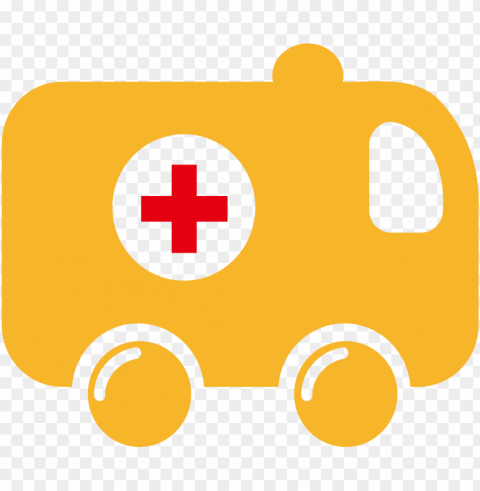 jpg library ambulance vector origami - icon ambulance orange PNG transparent images for printing