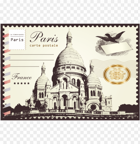 jpg stock london paris paper postage - postal stamp paris Isolated Graphic on HighResolution Transparent PNG