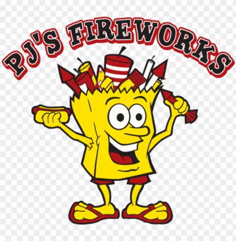 j's fireworks - logo - cartoo Transparent Background Isolated PNG Art PNG transparent with Clear Background ID 66936ae7