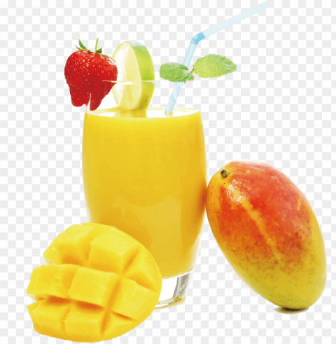 Juice Transparent Image - Mango Shake In A Glass PNG For Digital Design