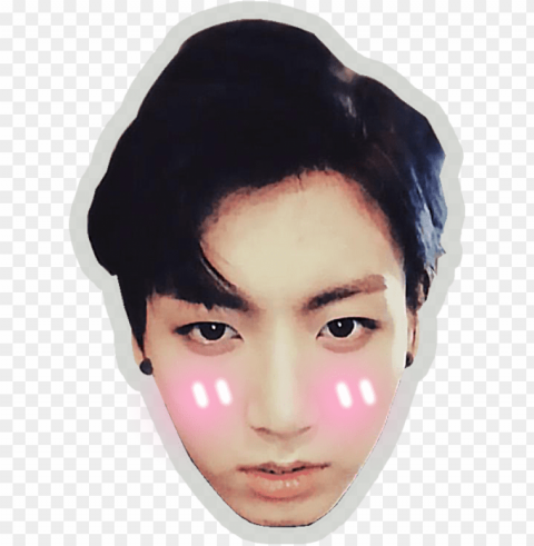 jungkook head Transparent Background Isolated PNG Art PNG transparent with Clear Background ID cb92d3da