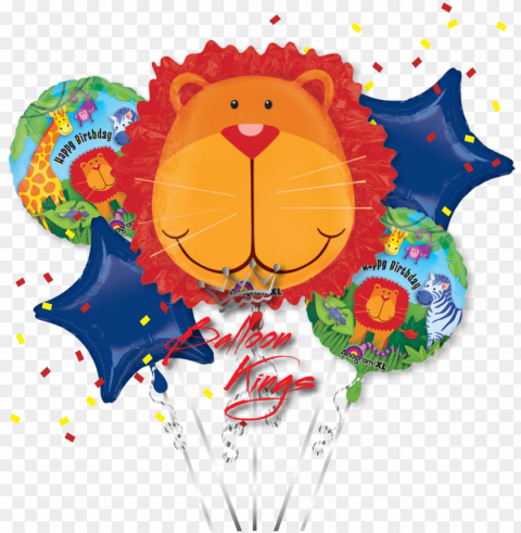 jungle animals bouquet - illustratio Isolated Object on Transparent PNG