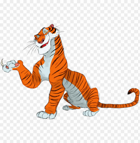 jungle book shere khan Transparent Cutout PNG Graphic Isolation