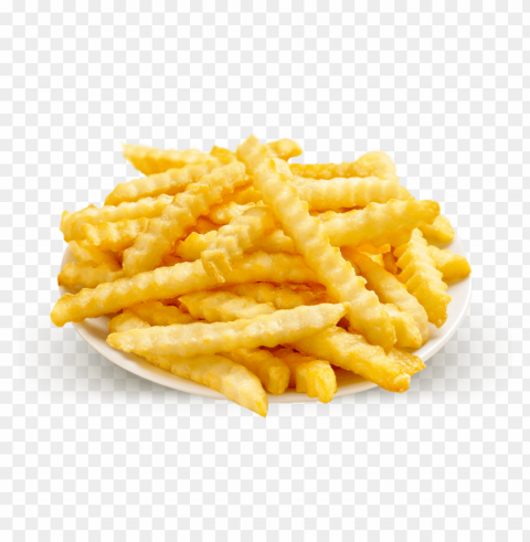 junk food french fries on plate PNG with transparent background for free
