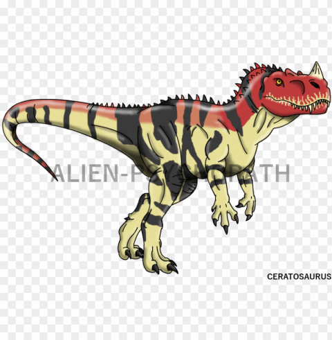 jurassic park clipart carnivore dinosaur - jurassic park art alien psychopath Isolated Object with Transparency in PNG