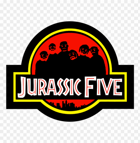 jurassic park logo Isolated Item on Clear Transparent PNG