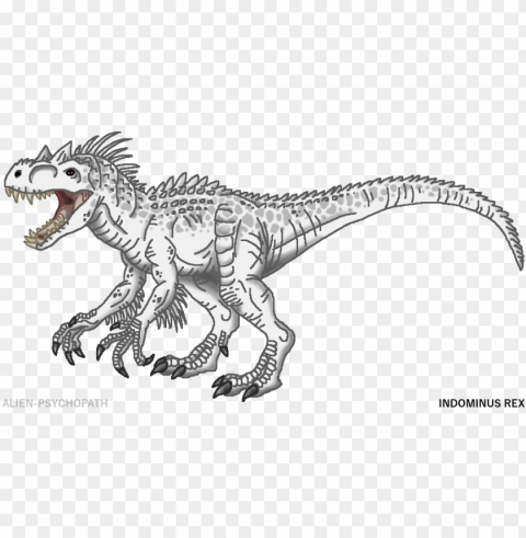 jurassic world - jurassic world indominus rex coloring pages High-resolution PNG images with transparency