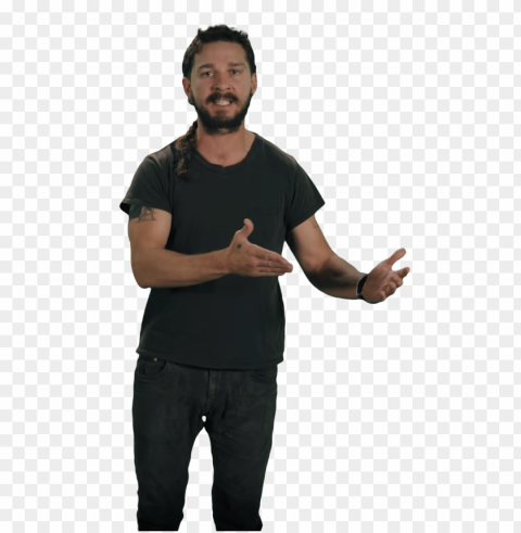 just do it shia labeouf explaining PNG with clear background set