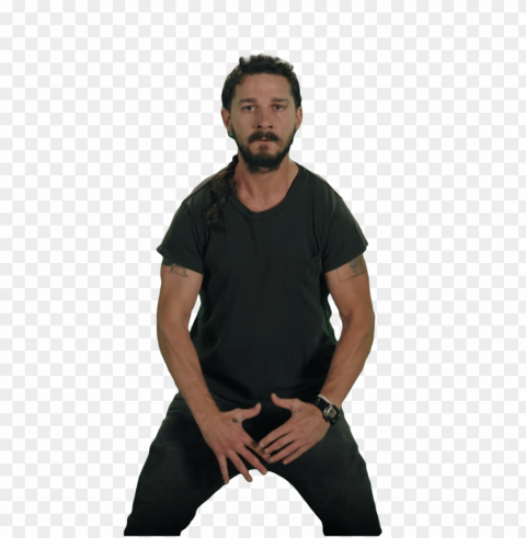 just do it shia labeouf focused PNG with clear overlay