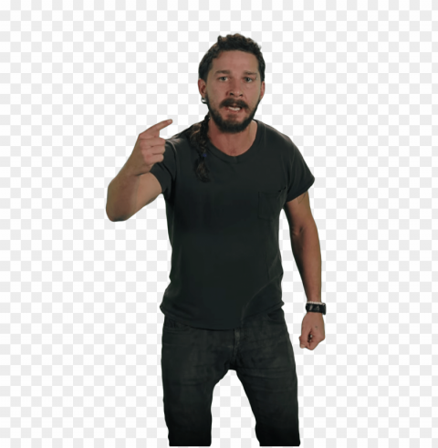 just do it shia labeouf pointing PNG with clear transparency PNG transparent with Clear Background ID 29520598