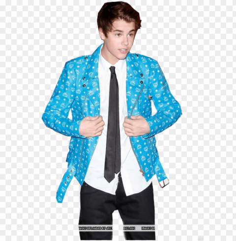 Justin Bieber Blue Isolated Subject On HighQuality PNG