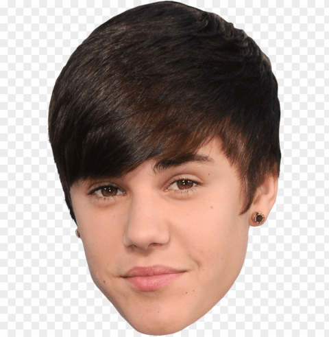 justin bieber face Isolated Item with Transparent PNG Background