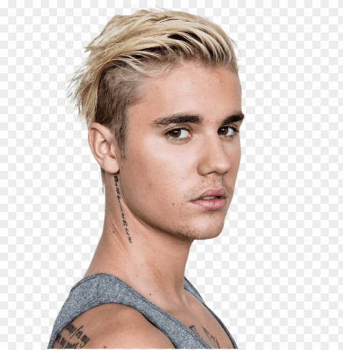 justin bieber face Isolated Object with Transparent Background PNG