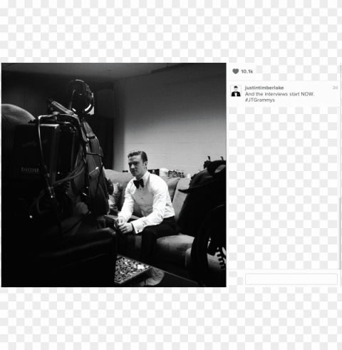 justin timberlake interview grammys - interview instagram PNG transparent elements complete package