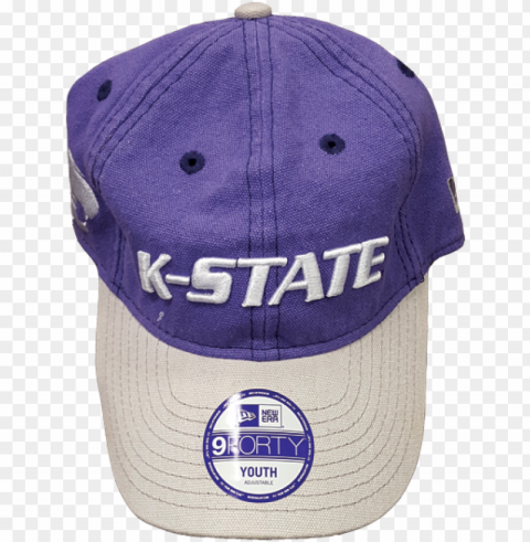 k-state wildcats youth new era adjustable hat Isolated Item in Transparent PNG Format