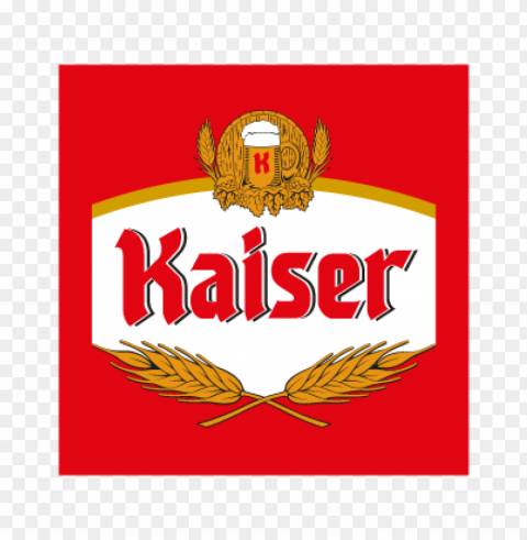 kaiser cerveja beer vector logo free PNG Image with Transparent Background Isolation