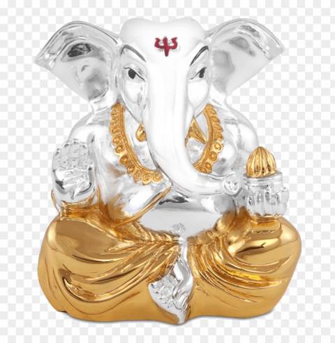 kan ganesha gs - silver stone ganpati Clean Background Isolated PNG Image