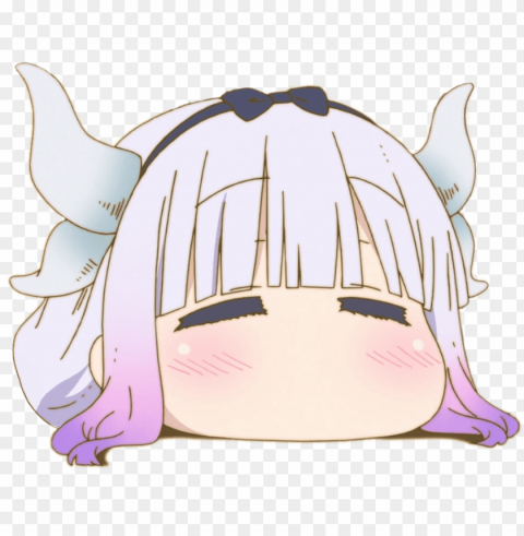 kanna with transparency - miss kobayashi's dragon maid kotatsu PNG images for personal projects