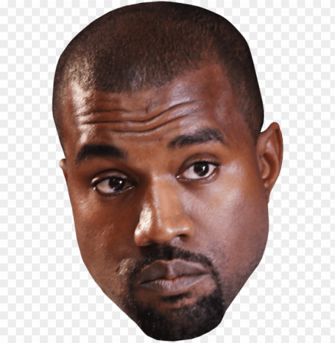 kanye west pic - kanye west face PNG for business use