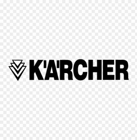 karcher black vector logo PNG Image with Transparent Isolation