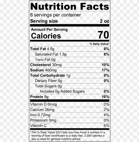 karl ehmer's baby chicken - nutrition label for godiva PNG transparent vectors